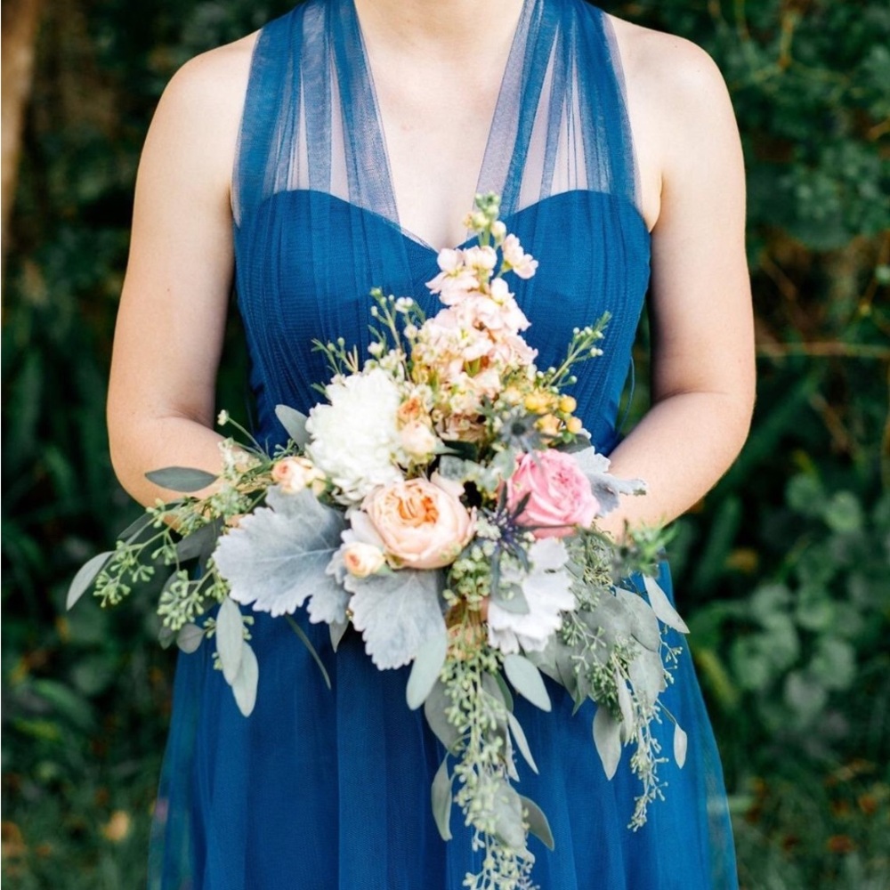 Jenny Yoo “Annabelle” Convertible Tulle Column Dress